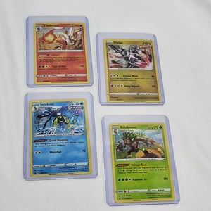 Set of Four Pokemon TCG Galar Power Holographic Cards 2020